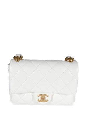 CHANEL Pre-Owned small Funky Town Flap shoulder bag - White