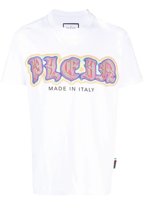 Philipp Plein Gothic Plein-print cotton T-shirt - White