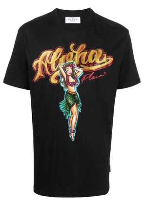 Philipp Plein Hawaii embellished short-sleeve T-shirt - Black