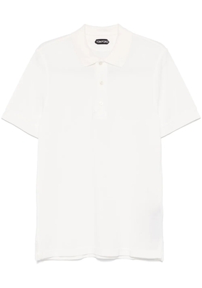 TOM FORD piqué polo shirt - White