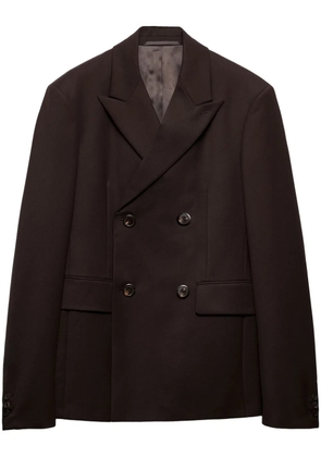 Prada double breasted wool jacket - Brown
