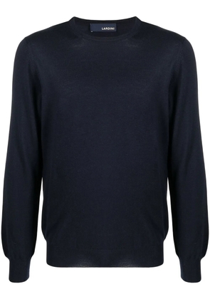 Lardini fine-knit wool sweatshirt - Blue
