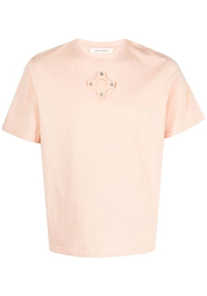 Craig Green eyelet-detail short-sleeve T-shirt - Neutrals