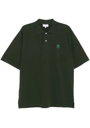 Maison Kitsuné Bold Fox head patch comfort polo shirt - Green