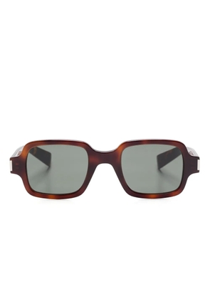 Saint Laurent Eyewear tortoiseshell-effect sunglasses - Brown
