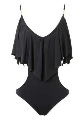 Brigitte ruffled swimsuit - Black