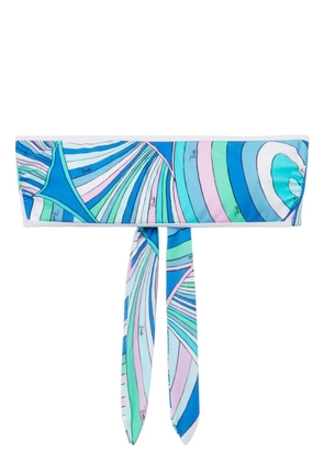 PUCCI Iride-print bandeau top - Blue
