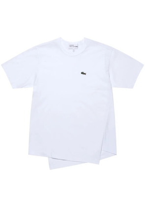 Comme Des Garçons Shirt x Lacoste asymmetric T-Shirt - White