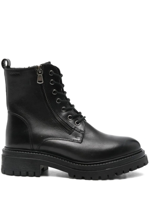 Geox zip-up combat boots - Black