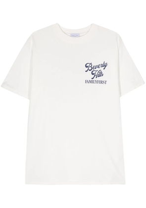 Family First logo-print cotton T-shirt - White