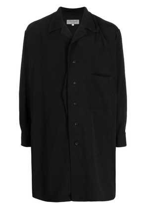 Yohji Yamamoto patch-pocket long-sleeve shirt - Black