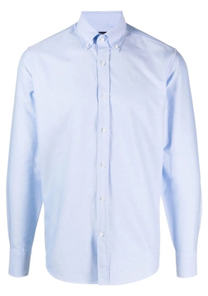 Deperlu slim-cut poplin shirt - Blue