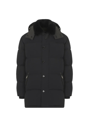 Brioni hooded puffer coat - Black