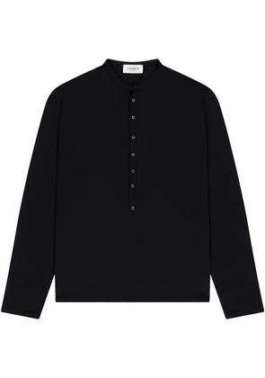 Laneus button-up t-shirt - Black