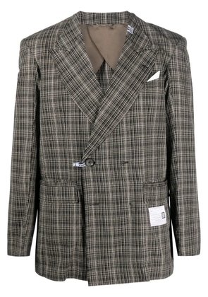Maison MIHARA YASUHIRO checked-pattern blazer - Black