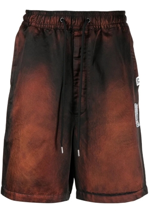 Maison MIHARA YASUHIRO faded-effect drawstring-waist shorts - Brown