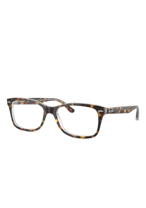 Ray-Ban logo-lettering glasses - Brown