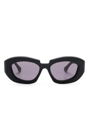 Kuboraum X23 geometric-frame sunglasses - Black