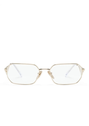Prada Eyewear geometric-frame glasses - Gold