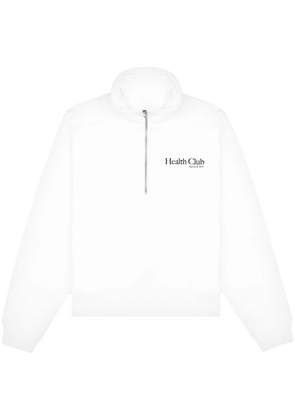 Sporty & Rich Health Club quarter-zip sweatshirt - White