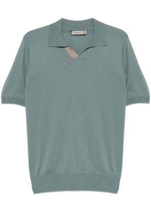 Canali polo-collar T-shirt - Blue