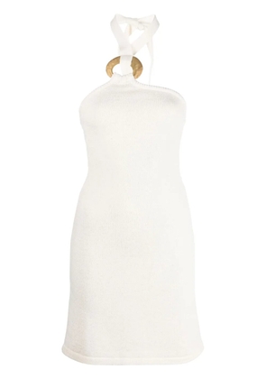 Cult Gaia Kendal knitted sleeveless minidress - White