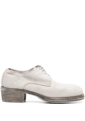 Guidi lace-up leather derby shoes - Grey