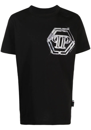 Philipp Plein logo-print cotton T-shirt - Black
