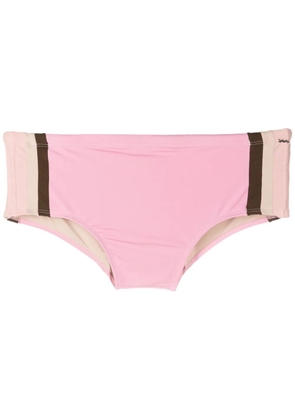 Amir Slama side-stripe swim trunks - Pink