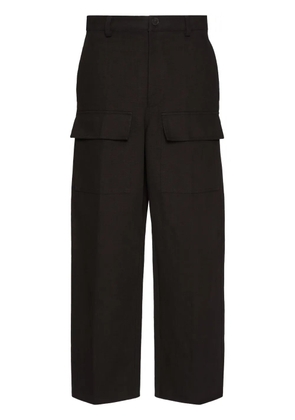 Valentino Garavani canvas cargo trousers - Black