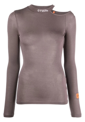 Heron Preston cut-out top - Grey