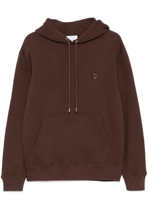 Maison Kitsuné Bold Fox head patch comfort hoodie - Brown