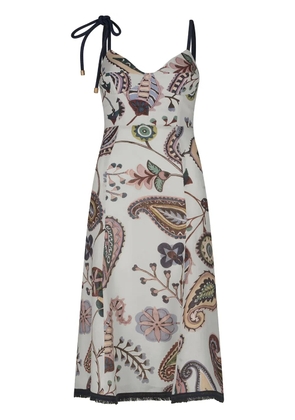 Silvia Tcherassi Dalil organic linen dress - White