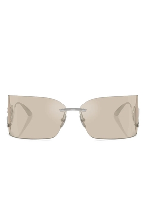 Dolce & Gabbana Eyewear logo-plaque sunglasses - Silver