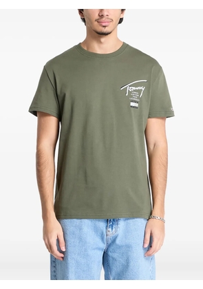 Tommy Jeans signature-print T-shirt - Green