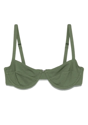 Matteau Balconette bikini top - Green