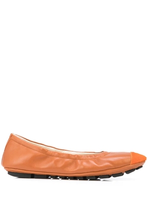 Madison.Maison elasticated ballerina shoes - Orange