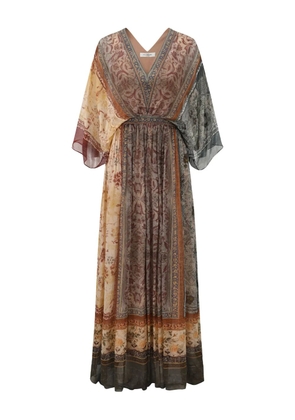 INTO THE EAST floral-print maxi dress - Brown