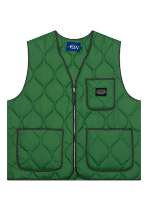Awake NY quilted diamond-pattern vest - Green