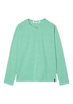 Sunnei striped long-sleeve T-shirt - Green