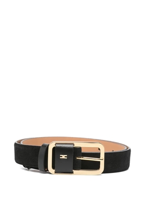 Elisabetta Franchi buckle leather belt - Black