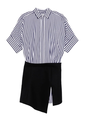 sacai asymmetric-hem dress - Blue