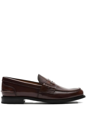 Church's Pembrey patent-leather penny loafers - Brown