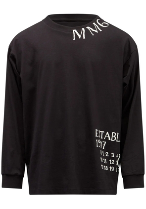 MM6 Maison Margiela Numbers-motif T-shirt - Black
