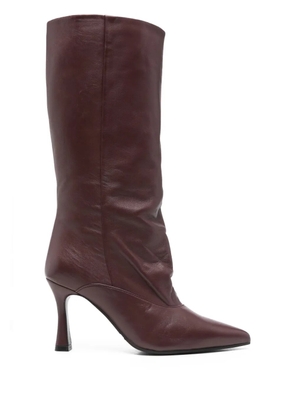 Evaluna 85mm pointed-toe boots - Red