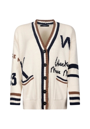 Weekend Max Mara button-up graphic cardigan - Neutrals