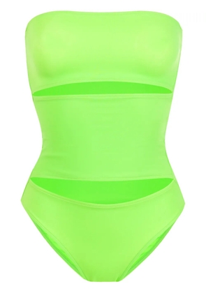 Gloria Coelho maillot panelled swimsuit - Green