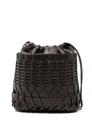Hereu Trena interwoven shoulder bag - Brown
