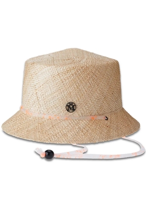 Maison Michel Arsene raffia cloche hat - Neutrals