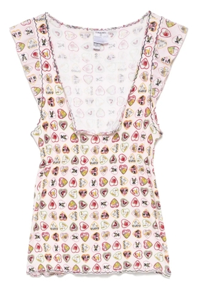CHANEL Pre-Owned 2006 Valentine tank top - Pink